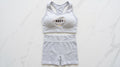 Women's Ribbed Tank Top & Shorts Co-Ord Set | Casual Athleisure Two-Piece — Secret Archive