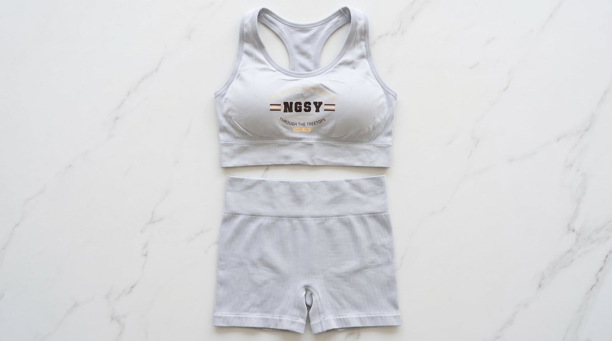 Women's Ribbed Tank Top & Shorts Co-Ord Set | Casual Athleisure Two-Piece — Secret Archive