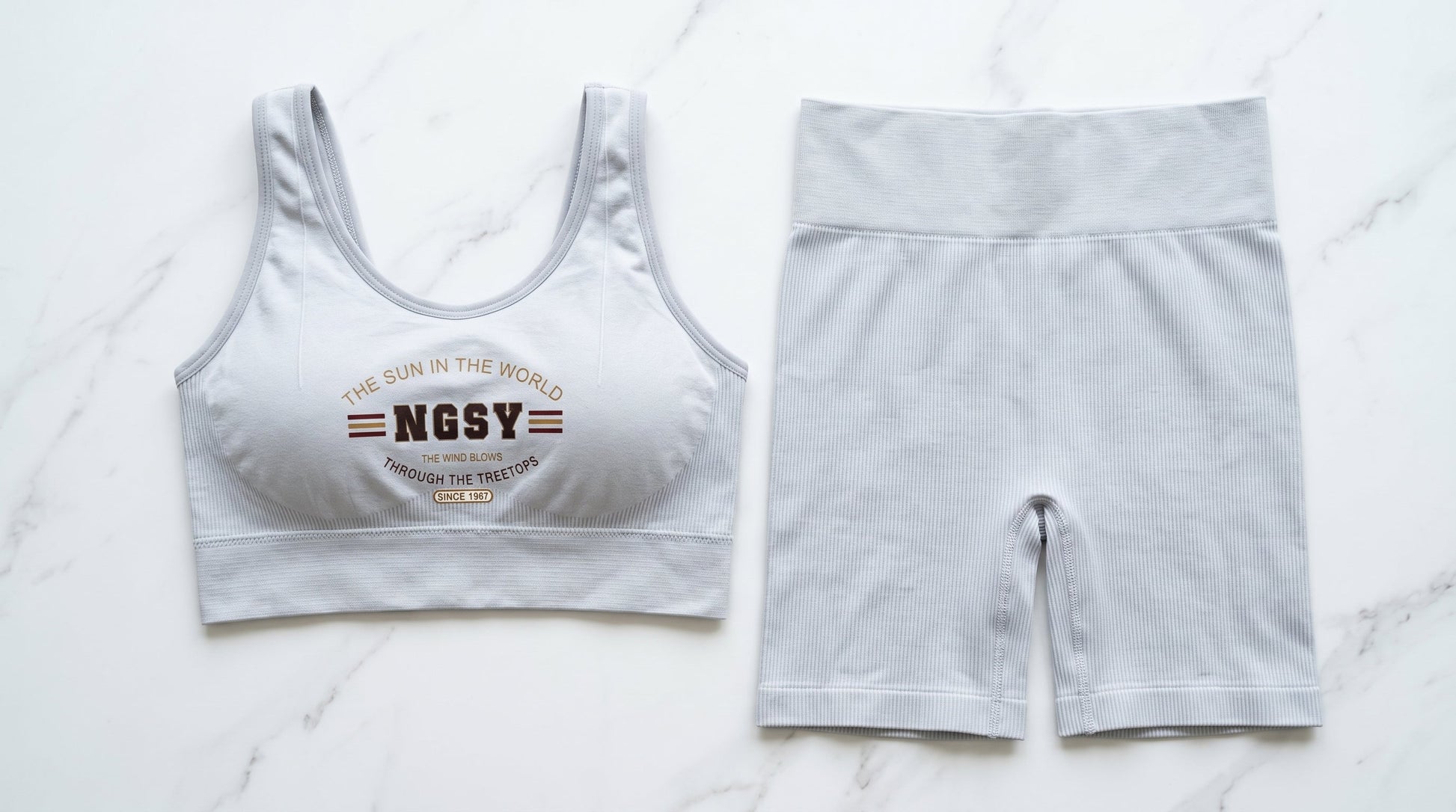 Women's Ribbed Tank Top & Shorts Co-Ord Set | Casual Athleisure Two-Piece — Secret Archive