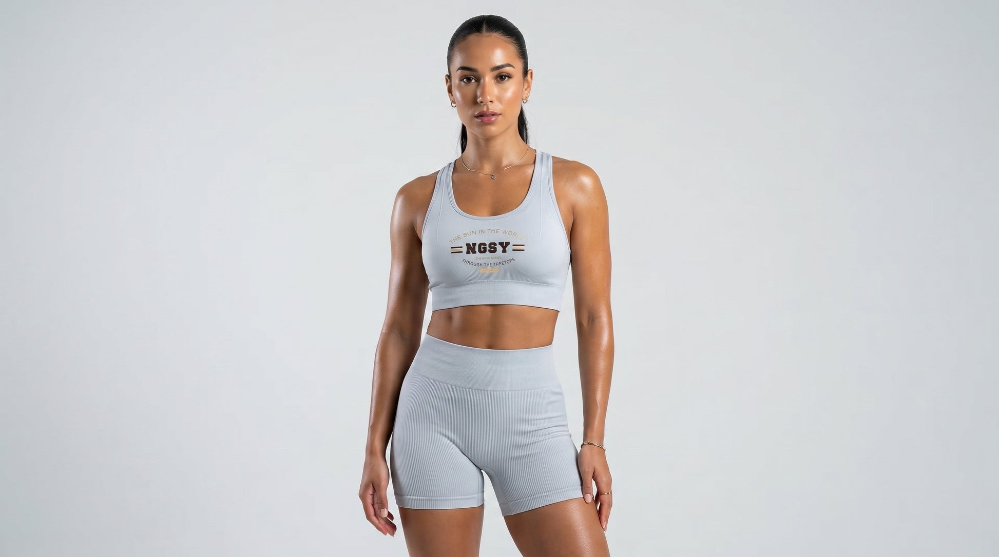 Women's Ribbed Tank Top & Shorts Co-Ord Set | Casual Athleisure Two-Piece — Secret Archive