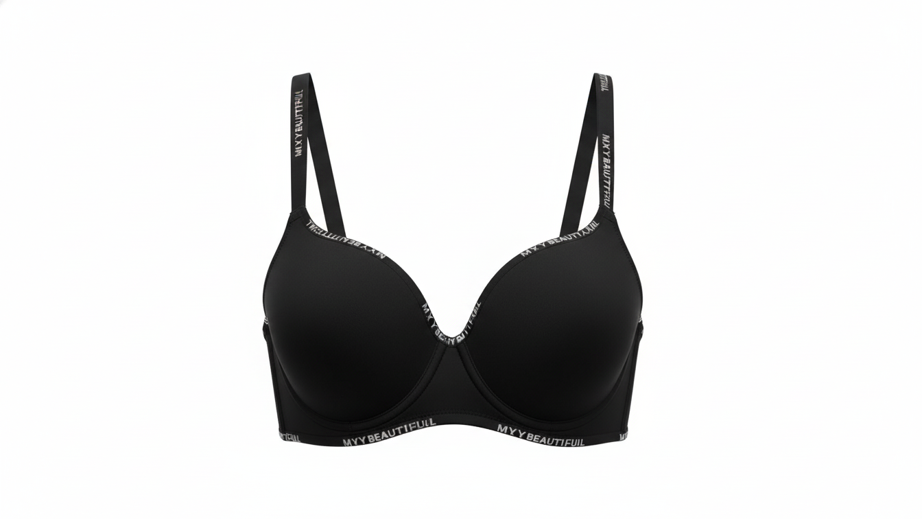 Push Up Lace Bra - Black