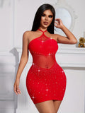 Red Sequin Bodycon Mini Dress – Bold Statement Lingerie